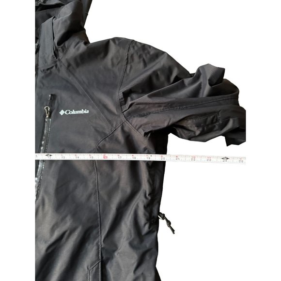 COLUMBIA WOMANS FULL ZIP BLACK JACKET SIZE LARGE| B2 - Picture 7 of 8